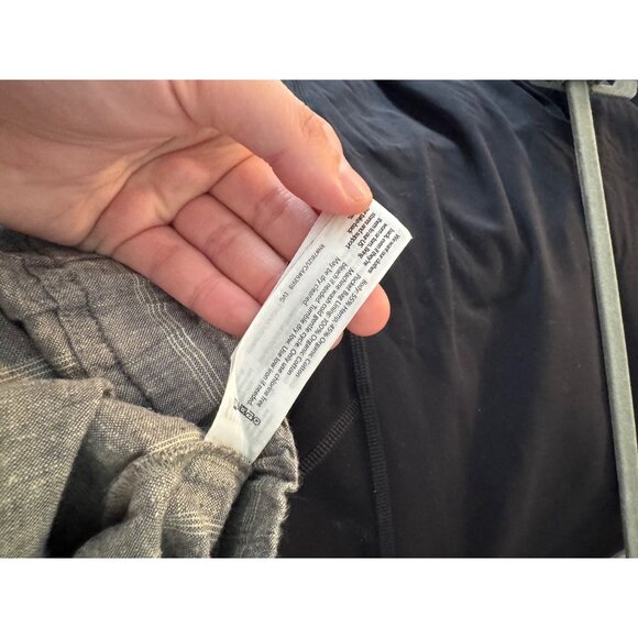 Eileen Fisher Hemp Organic Cotton Striped Tapered Straight Leg Pant Size Medium - Picture 5 of 5